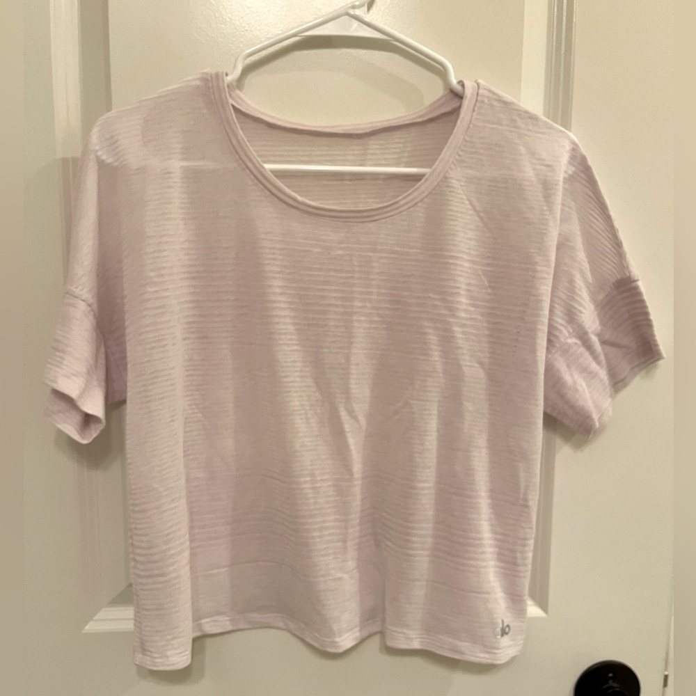 Alo Yoga sheer crop top